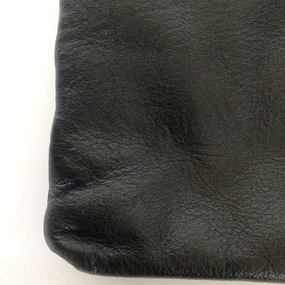 TUMI BLACK LEATHER VOYAGEUR CROSSBODY BAG - Picture 13 of 17